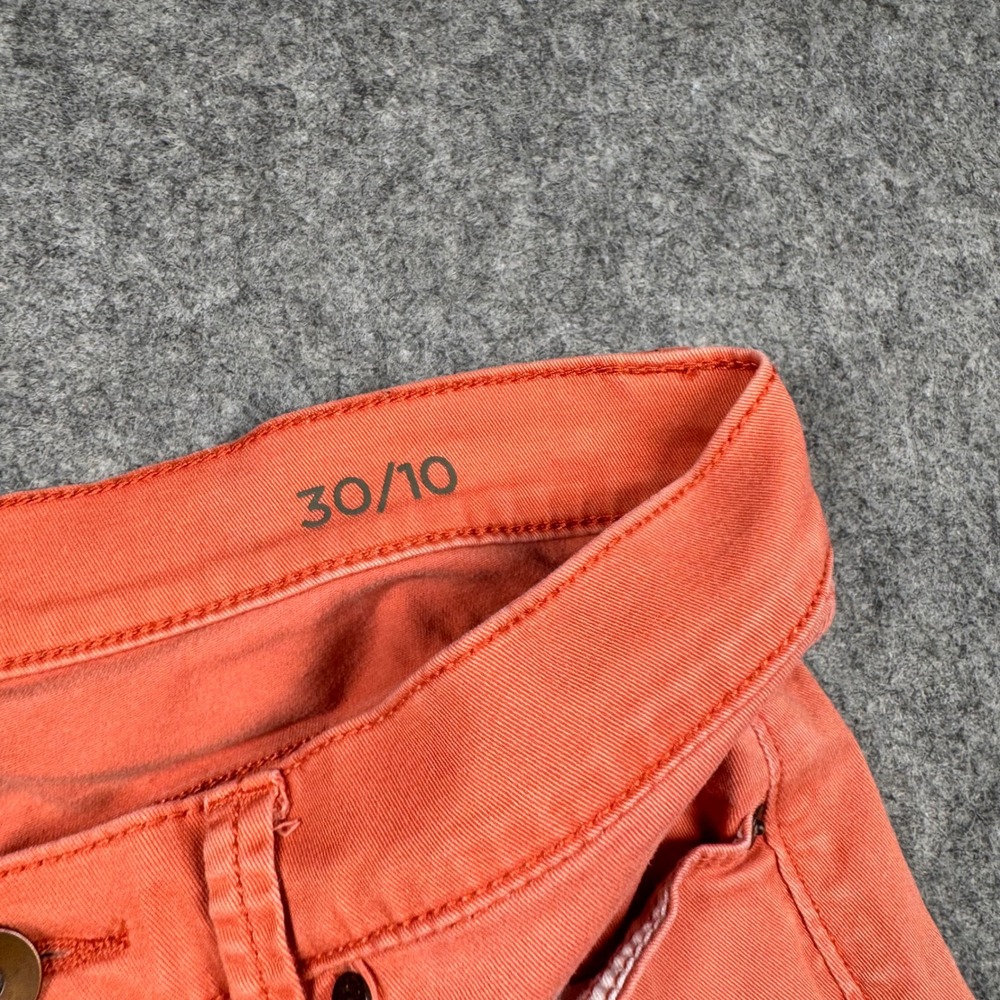 JcPenny Skinny Pants Womens 8 Coral Pink‎ Mid Rise Chino Stretch Twill - Picture 10 of 13